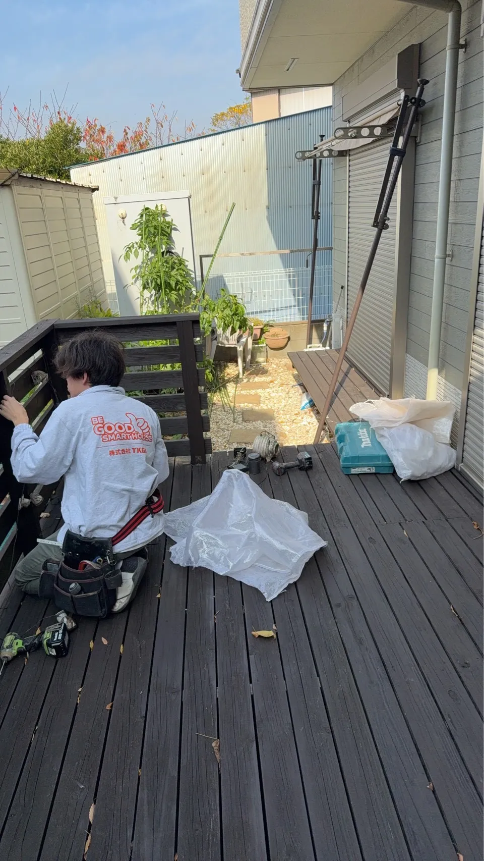 横須賀市リフォーム ウッドデッキ解体工事